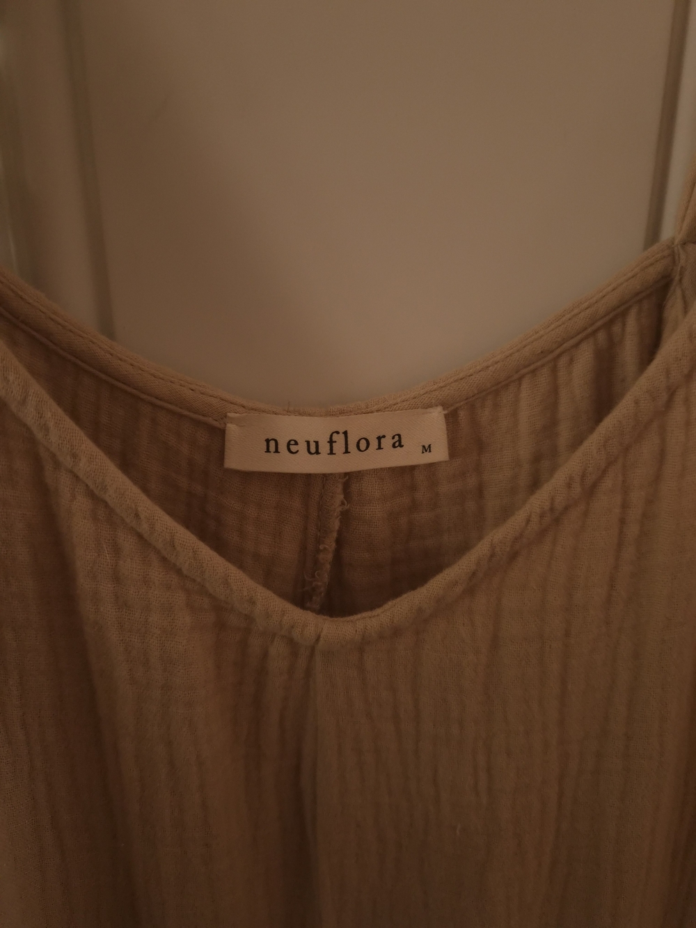 Neuflora Beige Wide-Leg Jumpsuit with Spaghetti Straps - Picture 3 of 5